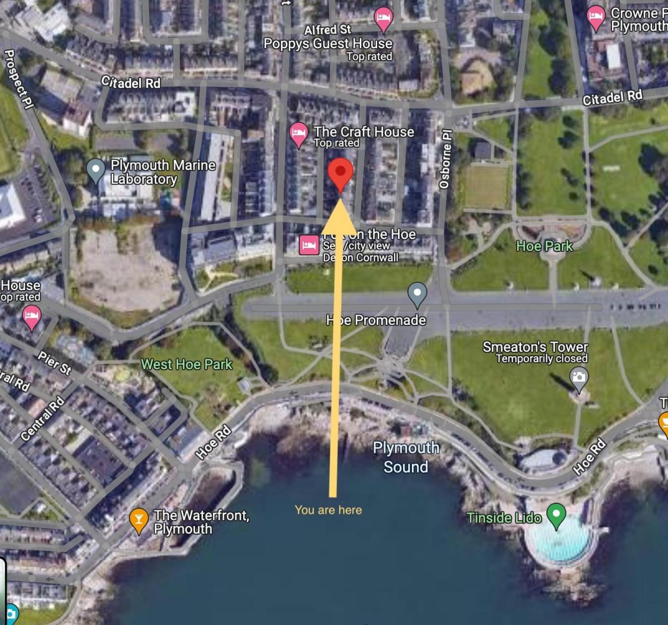Modern Flat On The Hoe W Private Parking Plymouth Exterior photo